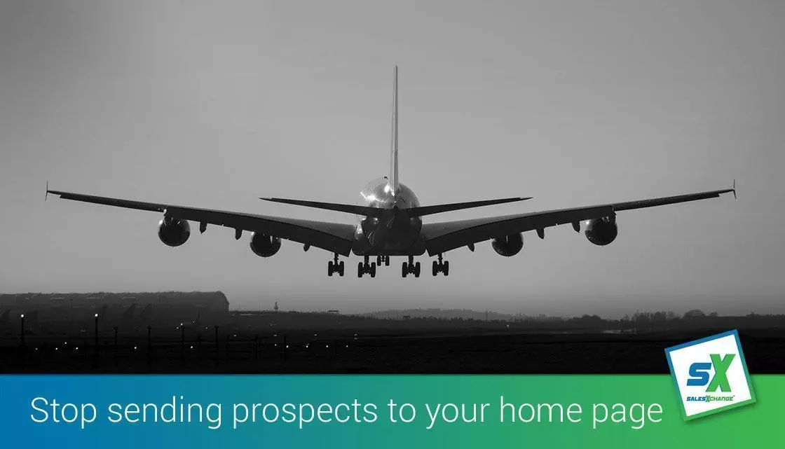 Stop sending prospects to your homepage and start exploting landing pages